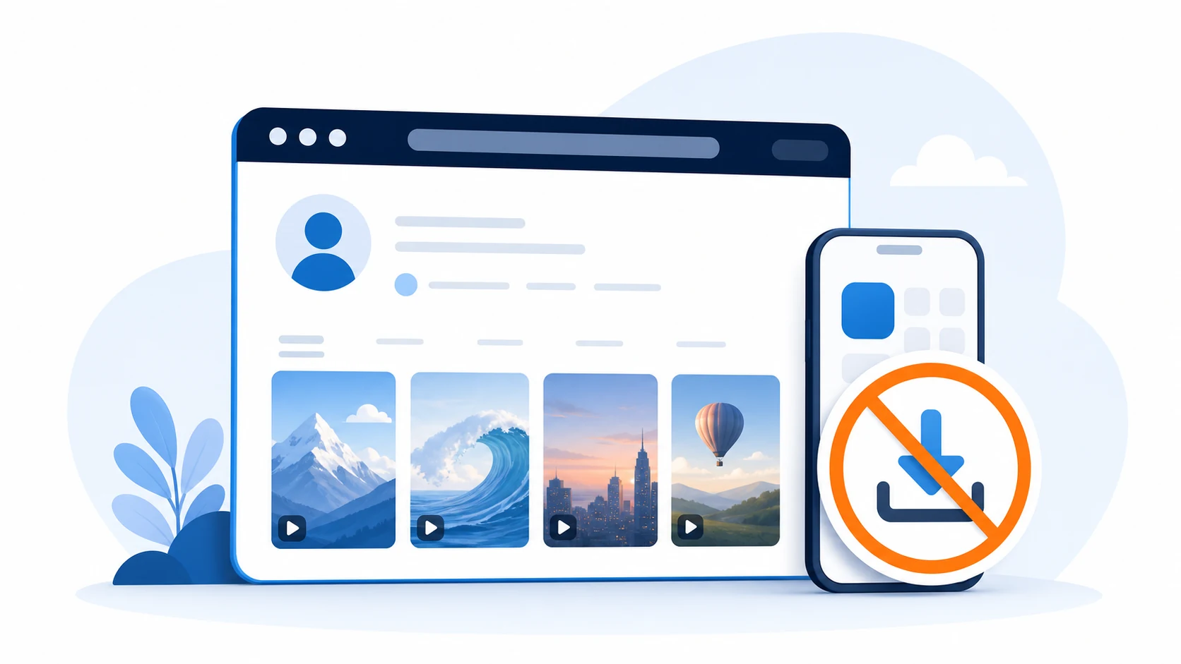 Illustration of using TikBrowse without installing an app