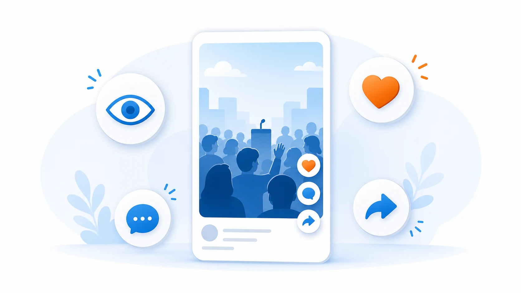 Illustration of public video engagement information
